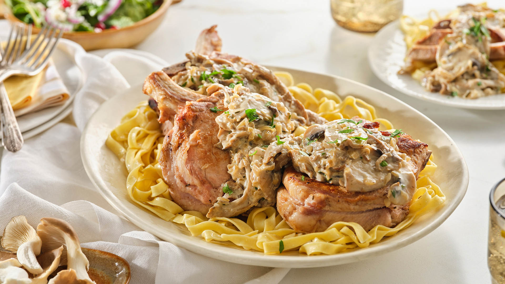 Pork chops in milk on sale marinade